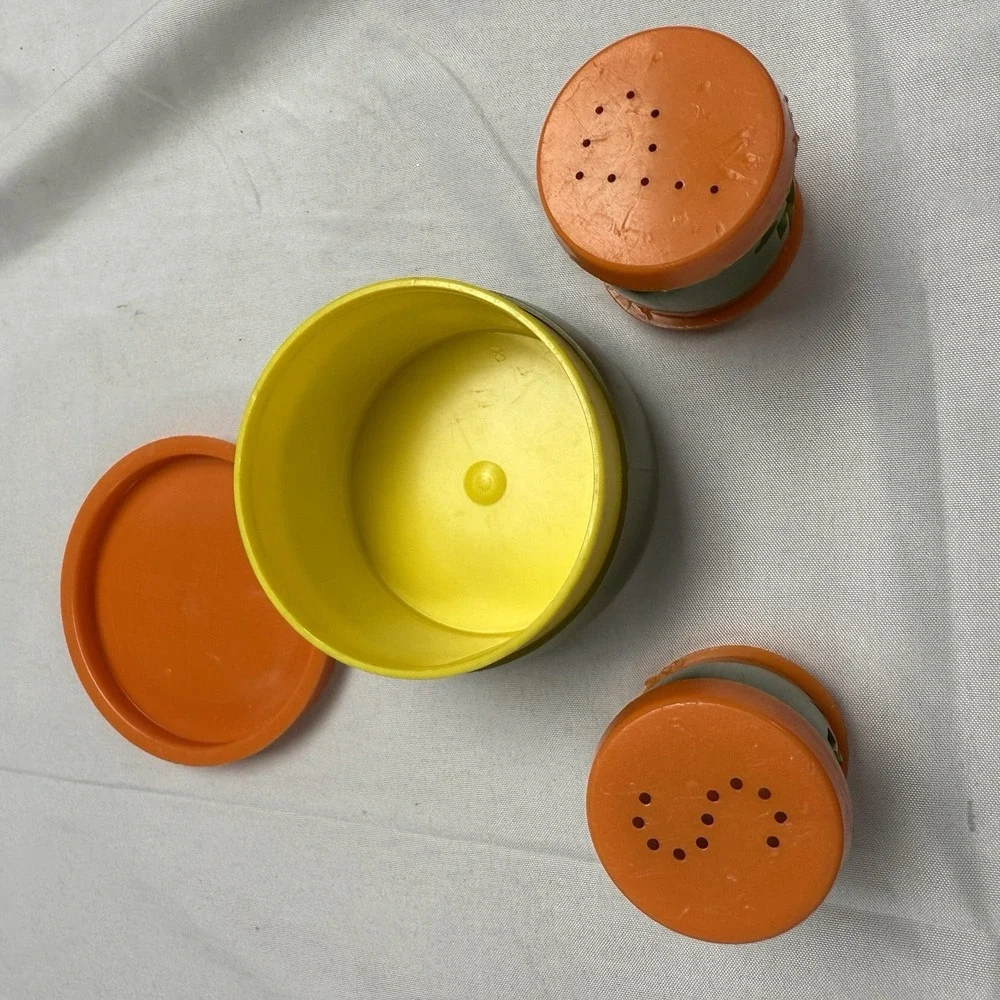 Vintage St. Labre Indian School Salt Pepper Sugar Set Ashland Montana Retro‎ MCM
